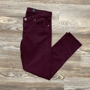 AG Adriano Goldschmied Wine Slim Straight Leg the Stevie Ankle 29